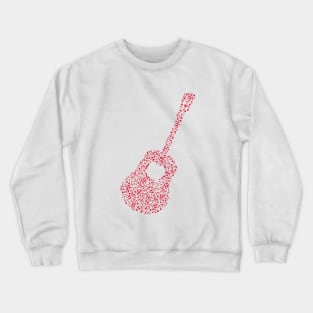 music notes guitar Crewneck Sweatshirt